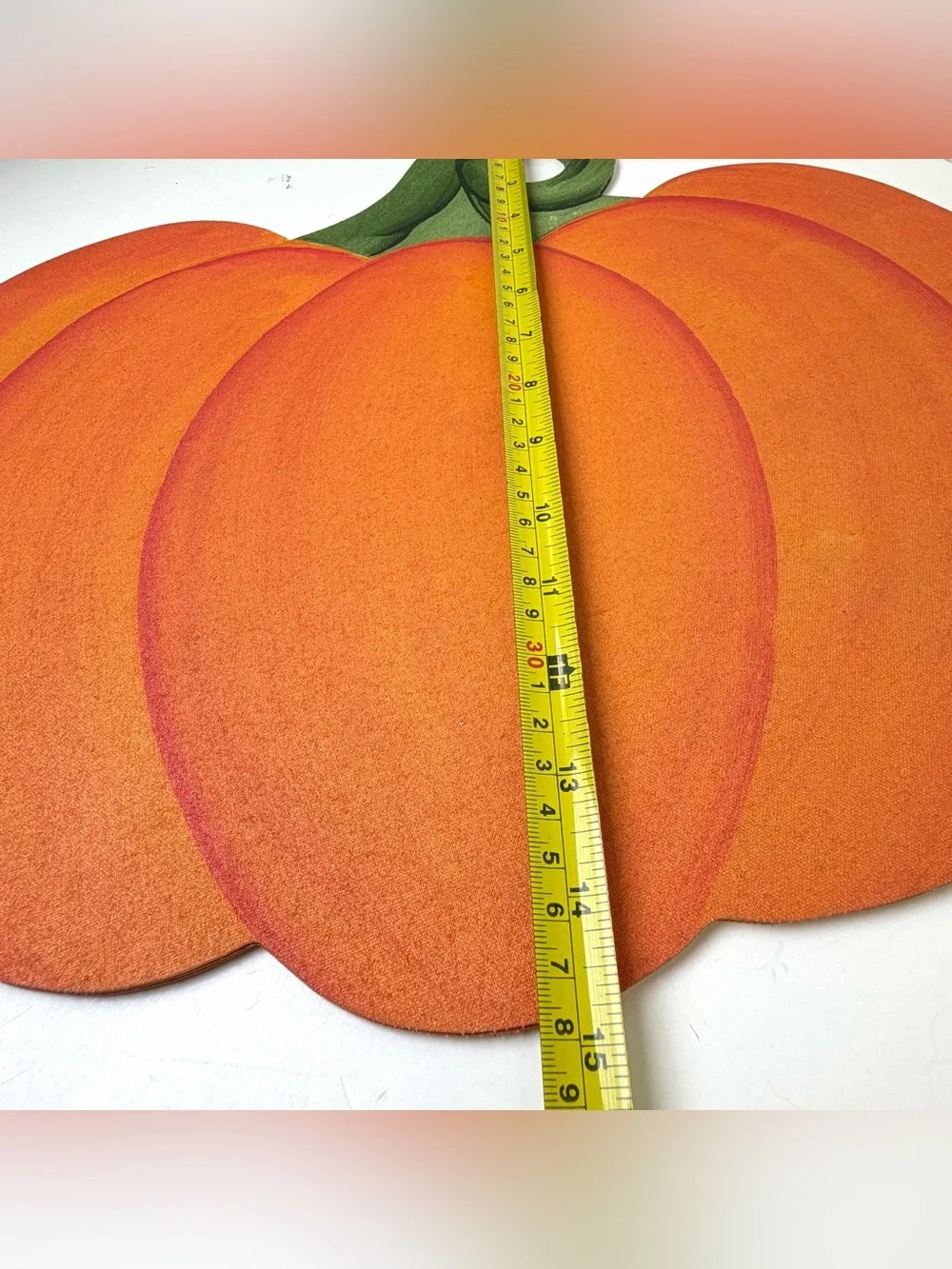 Pumpkin Placemats Set of 4 Hand Painted Vinyl Fall Thanksgiving Carole Shiber